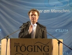 Dr. Hans-Peter Friedrich - Bundesinnenminister und Vorsitzender der CSU in Oberfranken im Bierzelt in Töging