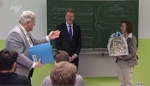 Tag der freien Schulen: Eine Unterrichtsstunde mit StM Dr. Marcel Huber in der privaten Wirtschaftsschule Gester in Mühldorf