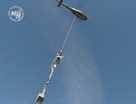 SOB modernisiert Signalanlagen auf der Strecke nach Landshut: Mit 'nem Hubschrauber