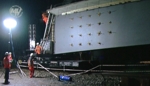 Baufortschritt ABS 38 - Die 165 Tonnen schweren Brückenträger über den Innkanal eingehoben