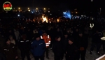 Nicht nur Landwirte protestieren beim Mahnfeur in Ampfing gegen die Ampel