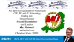 Aufzeichnung des "Politischen Aschermittwoch" von CSU, FU und JU in Walkersaich